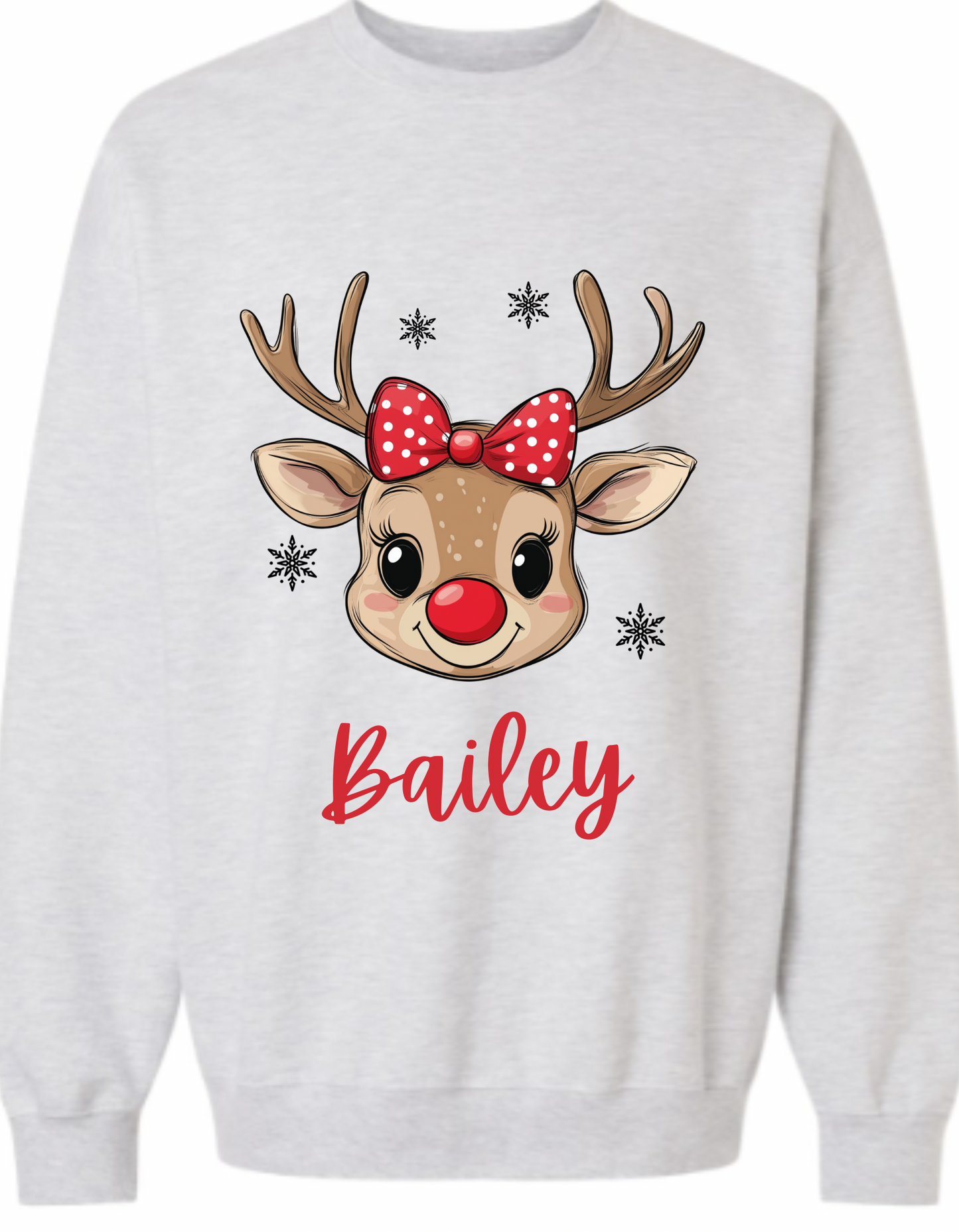 Kids Reindeer Customizable Tee